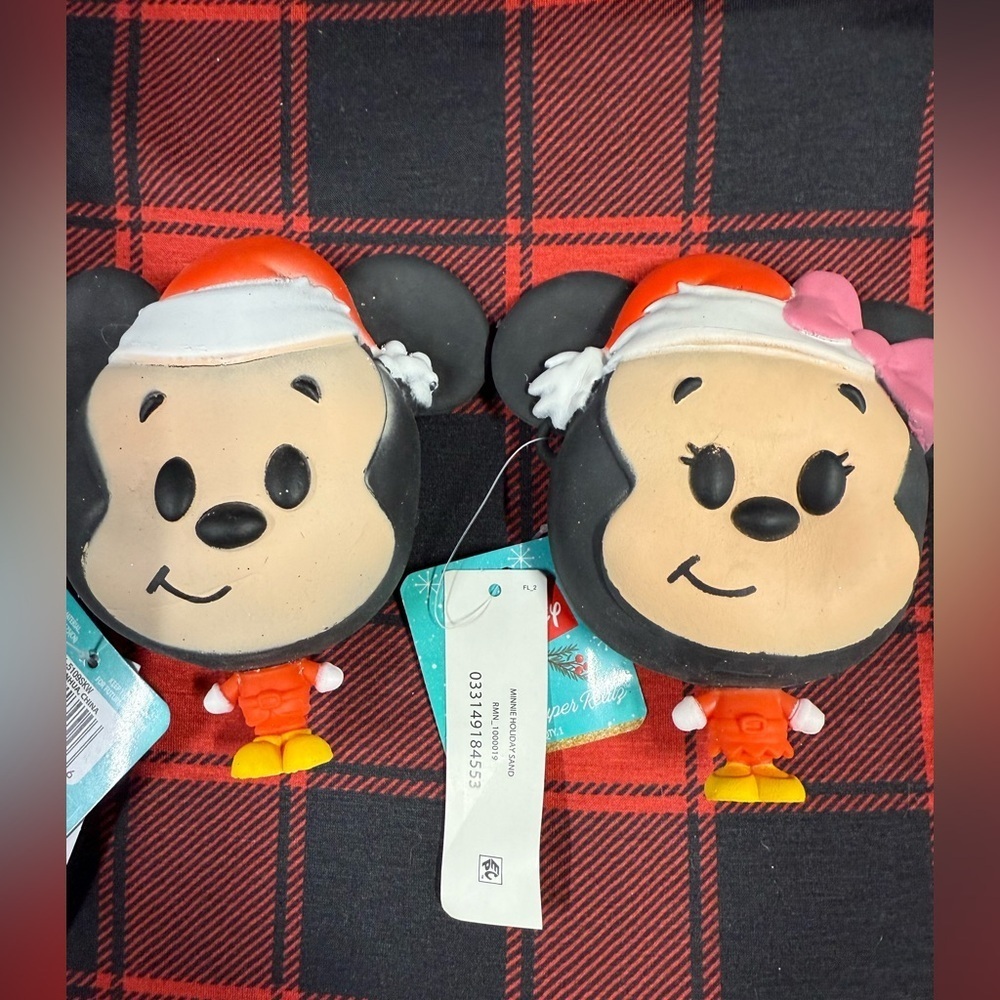 Disney Christmas Big Head Super Realz Mickey Minnie Mouse Stress sensory Fidget